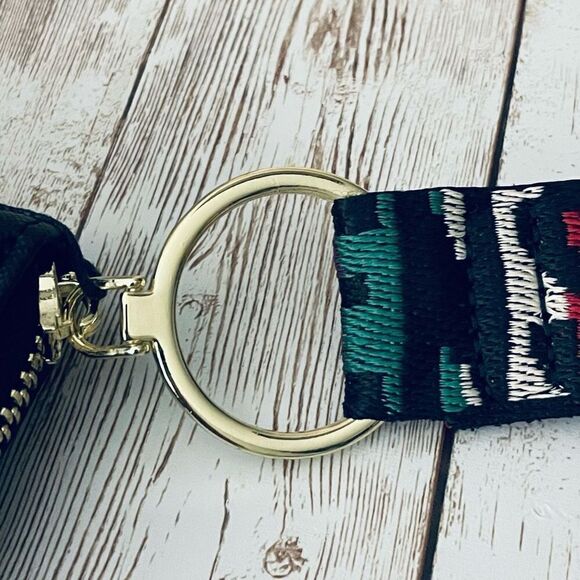 NWT Steve Madden BZIPWEB Black/Gold Zip All Around Wallet Colors Guitar Wristlet - Picture 5 of 12